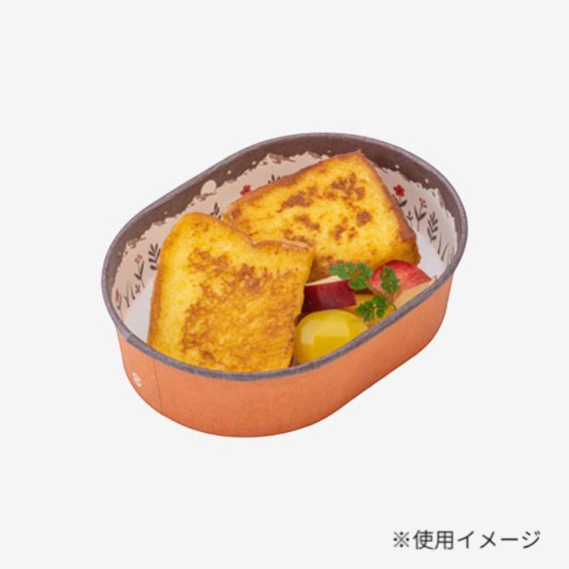 テイクアウト容器 紙コップ楕円型 山 BR/OR 東洋アルミエコープロダクツ