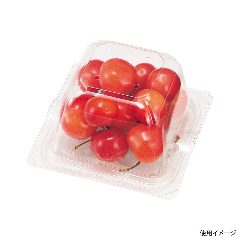 フルーツ容器 エコ VF-APダイス105角D 本体.4H エフピコチューパ