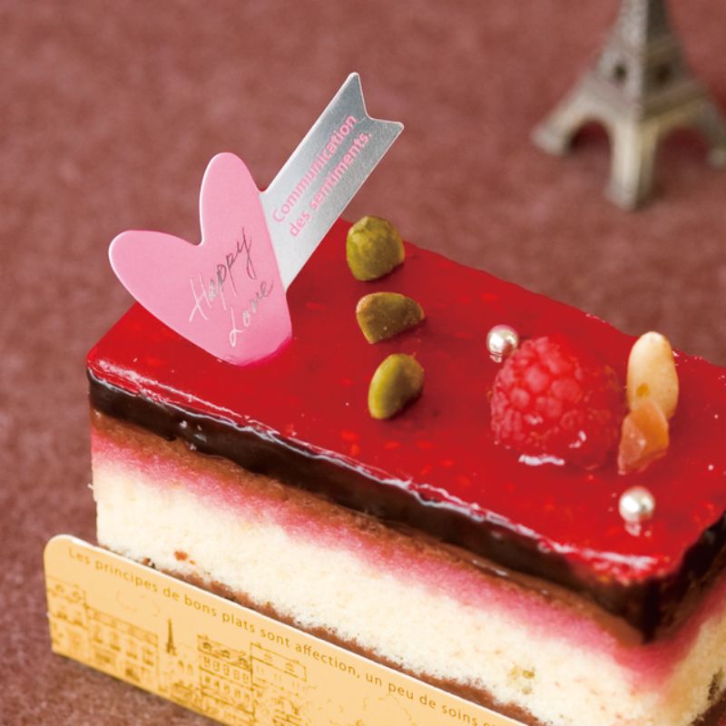 スウィーツ用品 ハートシルバーケーキピック ピンク-1(100枚) ヘッズ