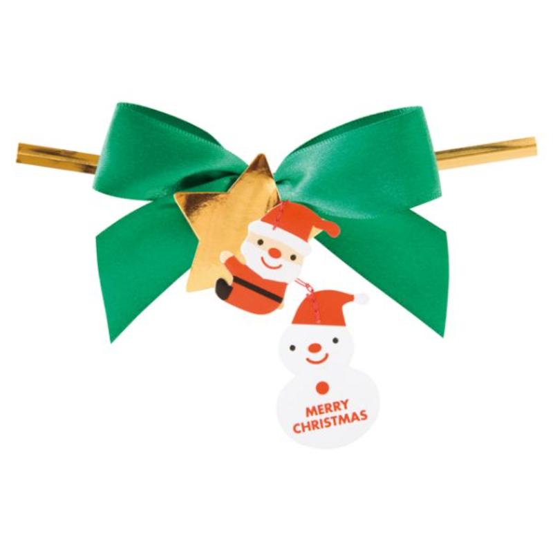 クリスマスミニサンタユラユラワイヤータイ-1(10個) ヘッズ