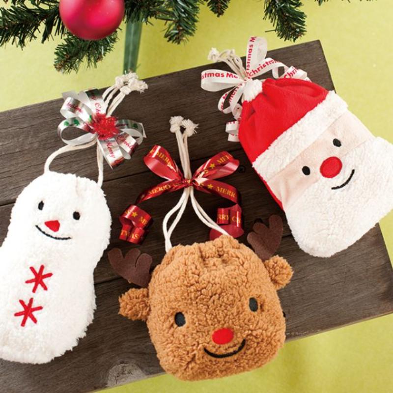 袋 クリスマストナカイ巾着バッグ-S(10枚) ヘッズ