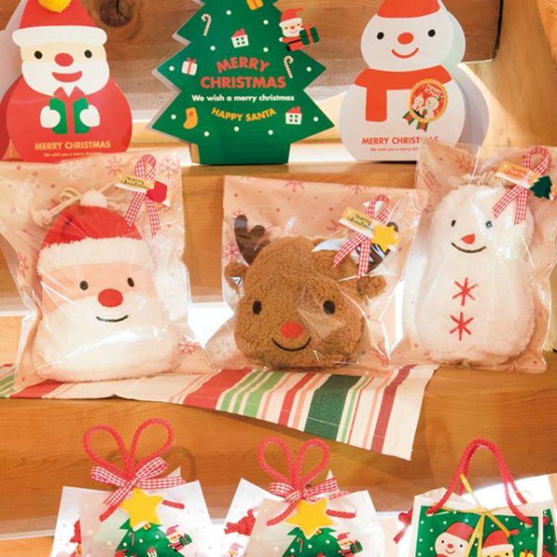 袋 クリスマストナカイ巾着バッグ-S(10枚) ヘッズ