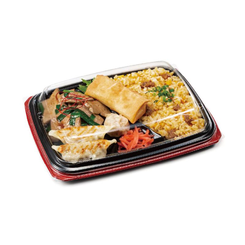 弁当容器 バイオ マウント 24-18-2B セン赤 リスパック