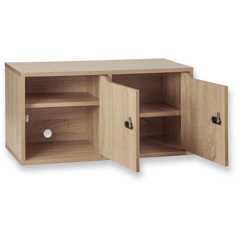 店舗備品 組立式 木製収納ボックス ワイド アスカ