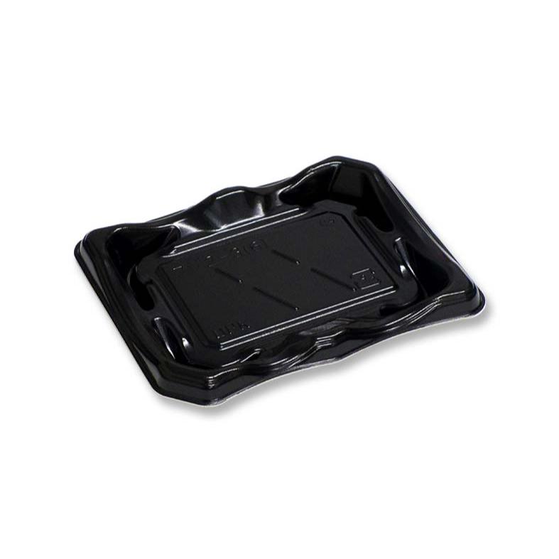 軽食容器 富士2-3(6)黒HF デンカポリマー