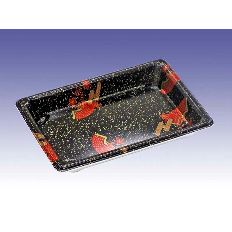 寿司容器 寿司盛R8本体花蒔絵 デンカポリマー