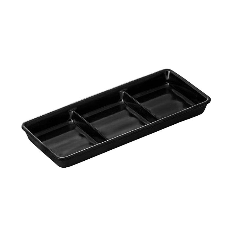 食器 SM-11159SS 3点薬味入レ(漆黒色) アヅミ産業