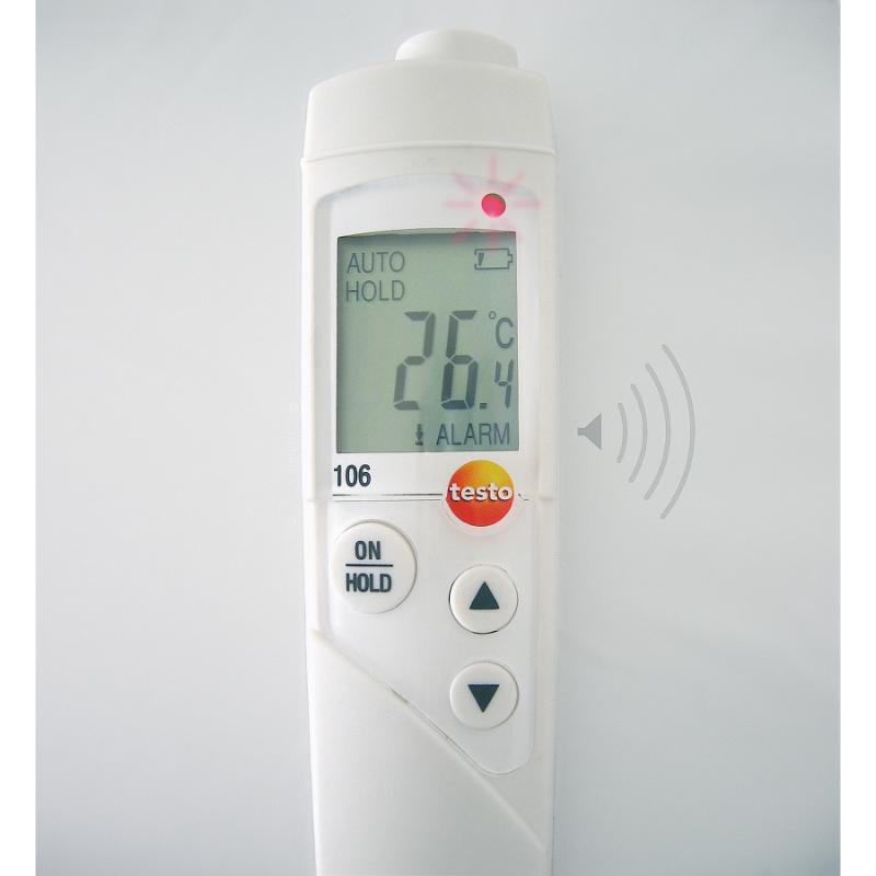 調理小物 testo 106 食品用中心温度計 セット (プローブ保護キャップ・TopSafeプロテクタ・ベルトホルダー付) テストー