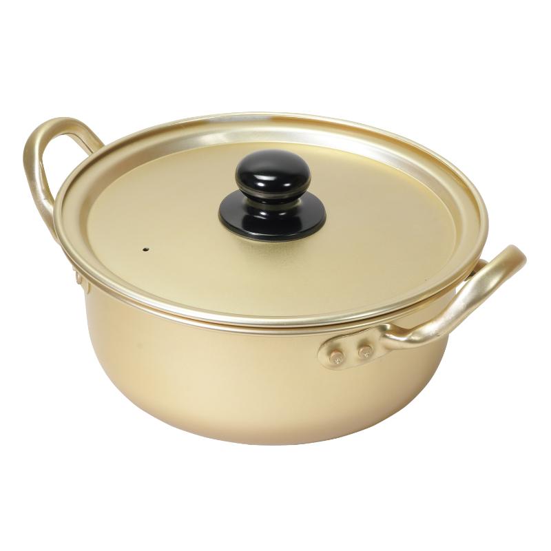 調理道具 韓味家 アルミ製深型ラーメン鍋18cm パール金属