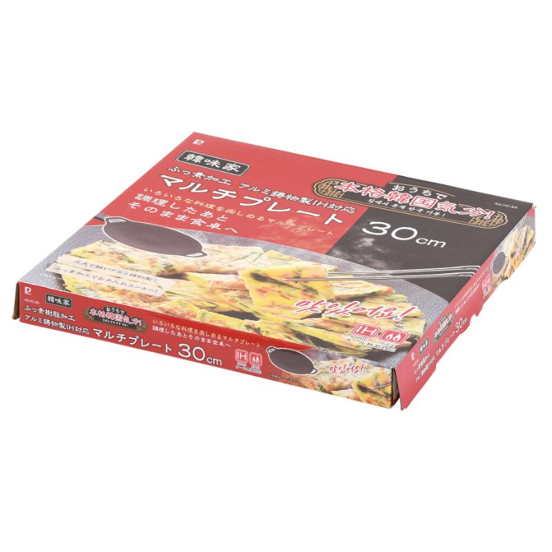 調理道具 韓味家 ふっ素加工アルミ鋳物製IH対応マルチプレート30cm パール金属