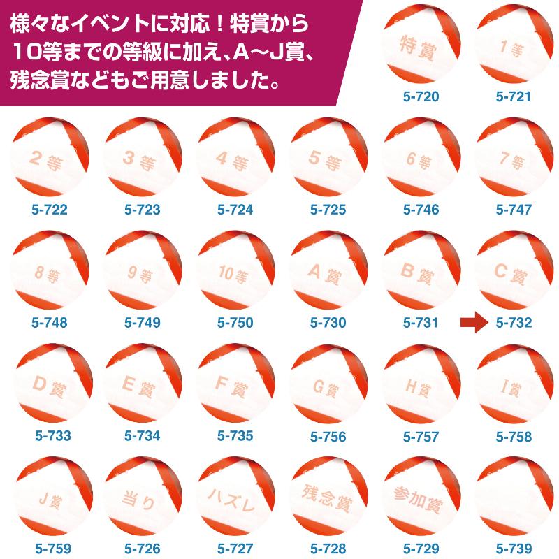 イベント用品 5-731 スッキリくじ B賞 10枚入 ササガワ