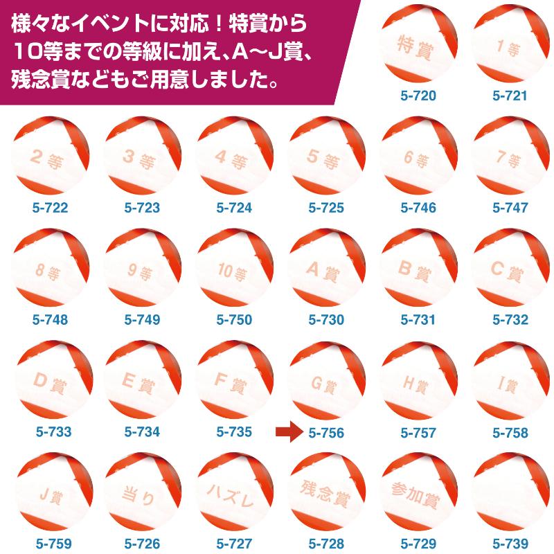 イベント用品 5-750 スッキリくじ 10等 10枚入 ササガワ