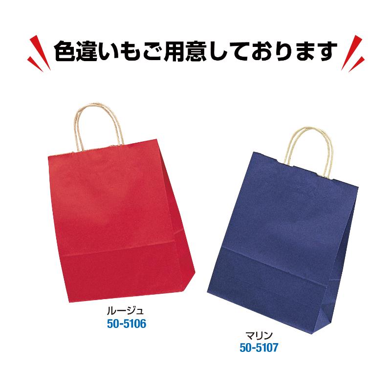 持ち帰り用紙袋 50-5108 手提げ袋 エメラルド 260×100×310 50P ササガワ