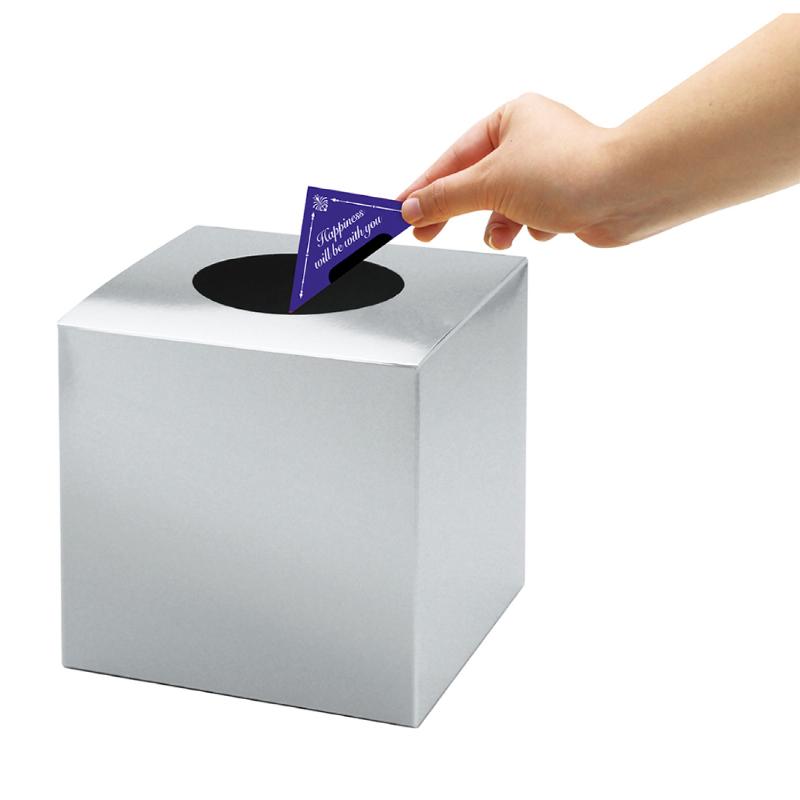 イベント用品 37-7908 抽選箱 小 銀 ササガワ