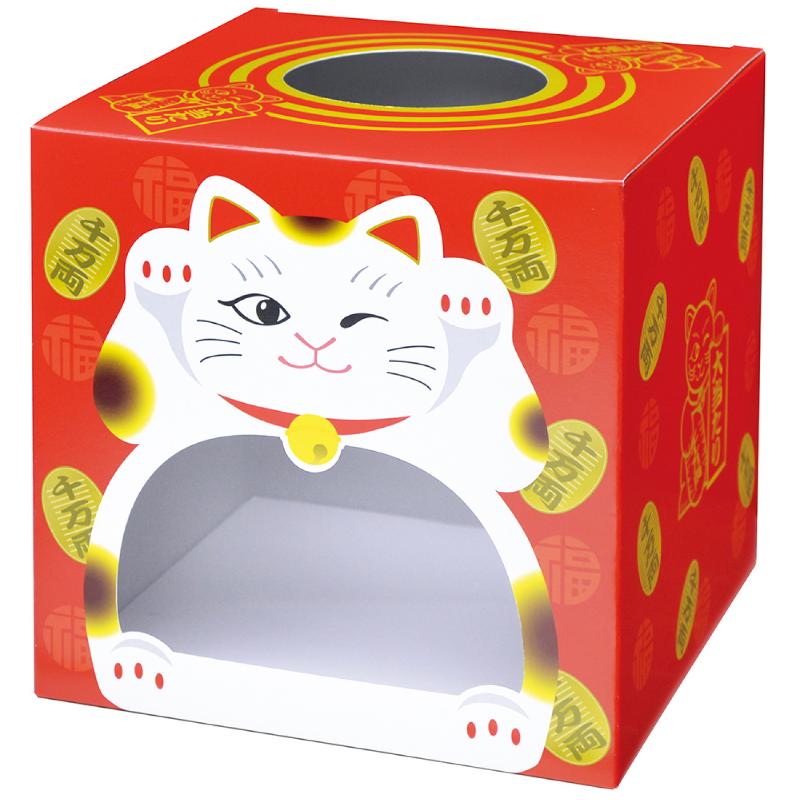 イベント用品 37-7909 抽選箱 招き猫(窓付) ササガワ