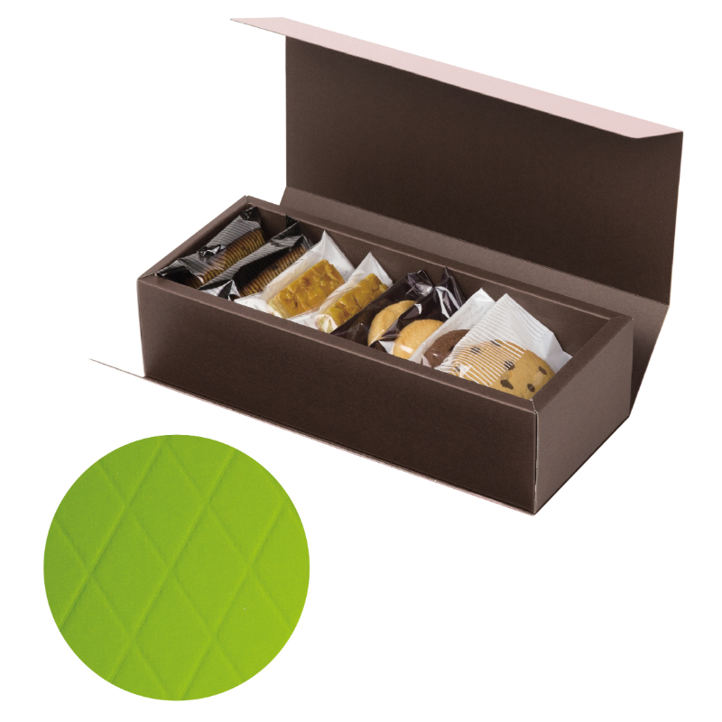 ギフト箱 HBダイヤキルトBOX グリーン SS ヤマニパッケージ