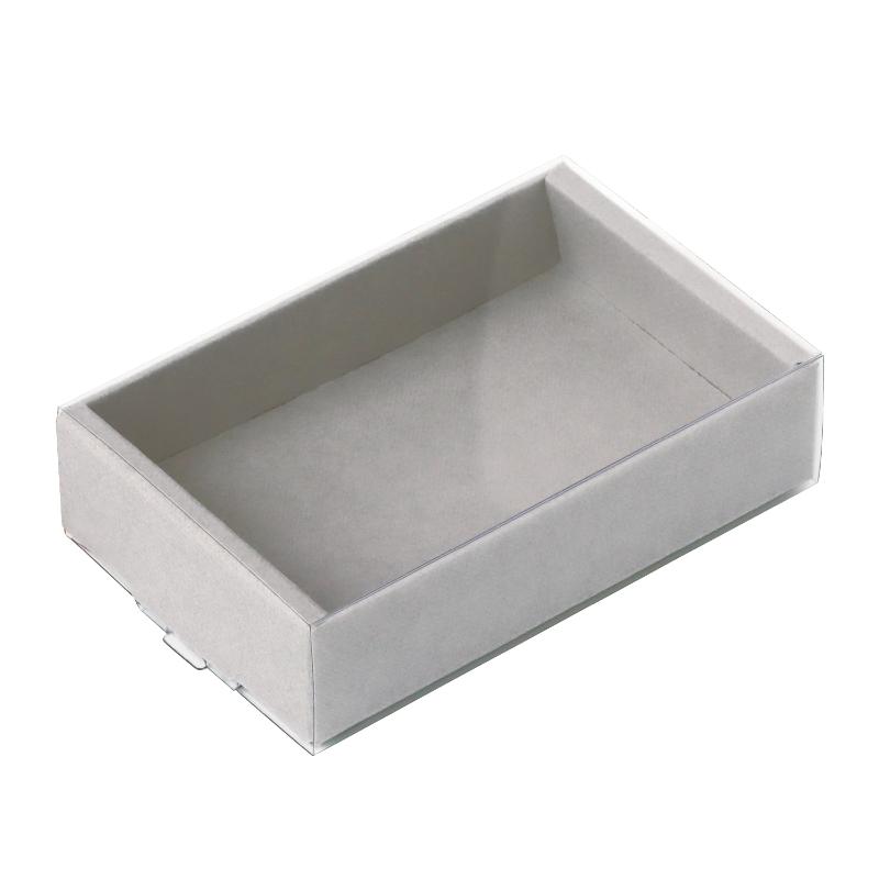 事務用品 50-163 透明スリーブ付カラーボックスM グレー 30P ササガワ