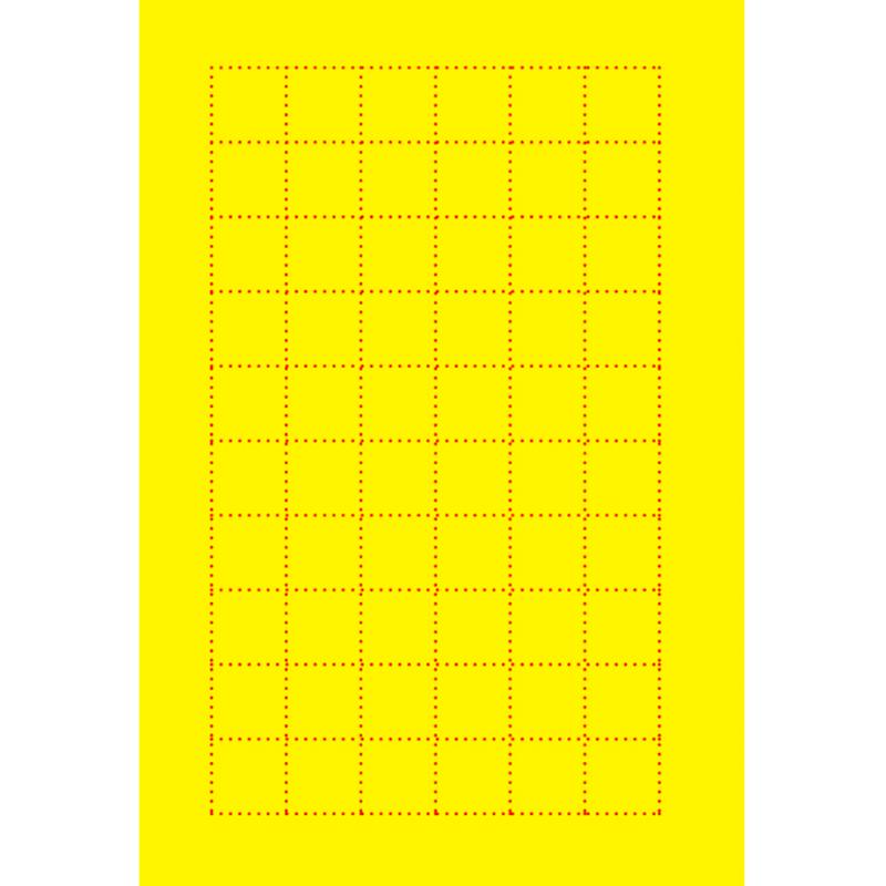 POP用紙 11-1060 黄ポスター 小 無地 100枚入 ササガワ