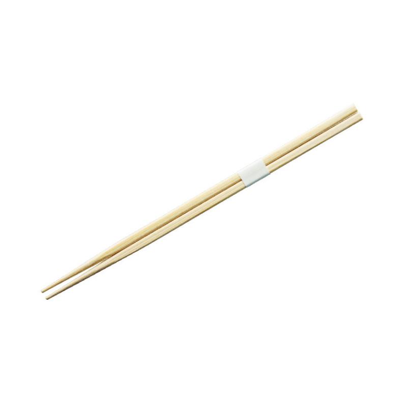 割箸 先細竹角箸 白帯2cm  5mm×5mm×24cm 藤本商会本店
