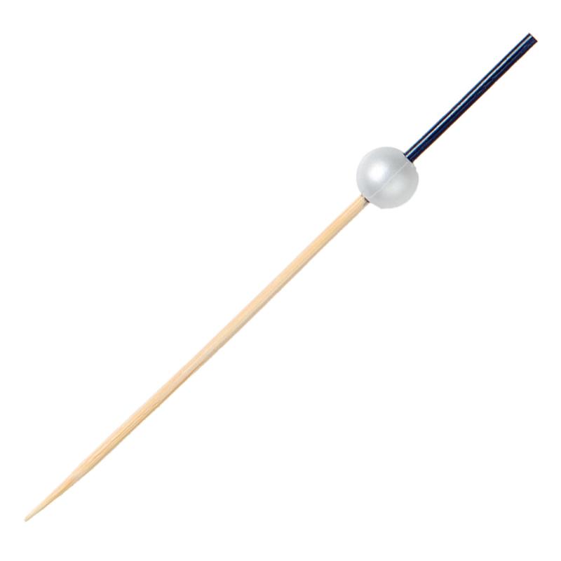 竹串 ホワイトパール串 紺 7.5cm 100本入 18250E 萬洋