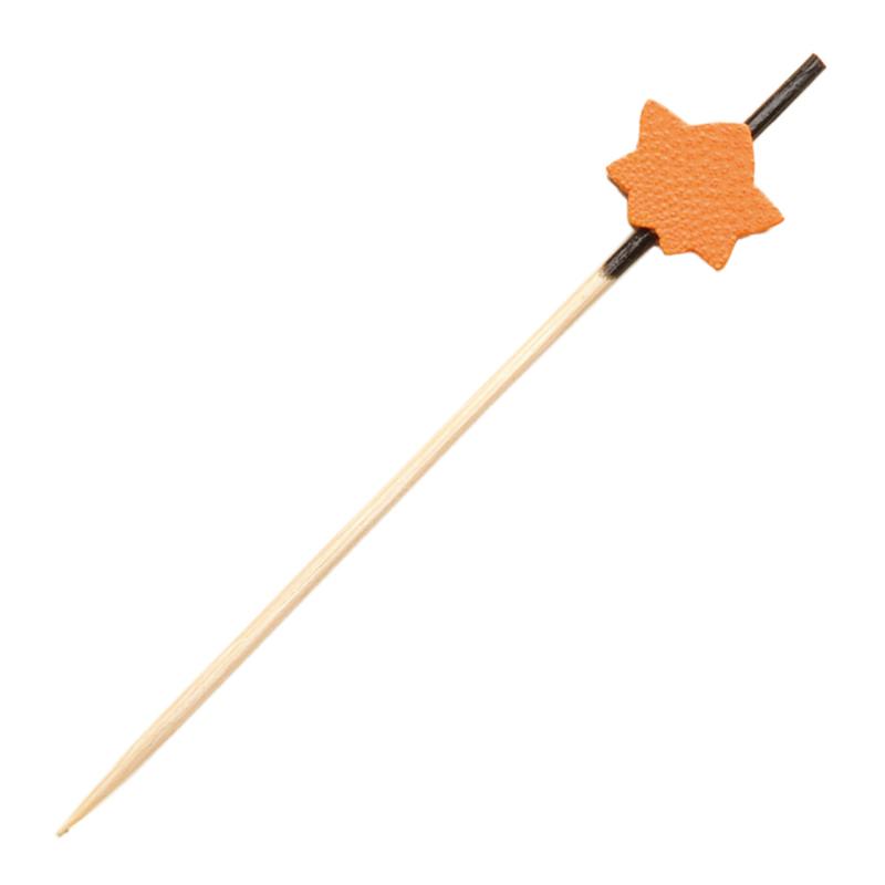 竹串 飾り串 紅葉 (橙) 12cm 100本入 萬洋