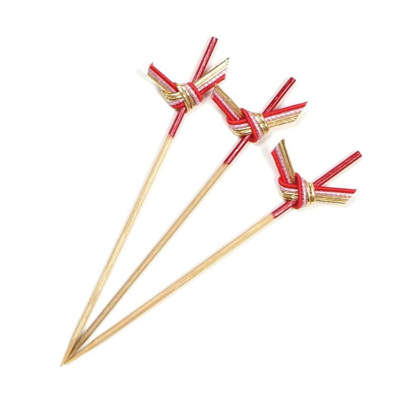 竹串 織部串(赤) 9cm 100本入 萬洋
