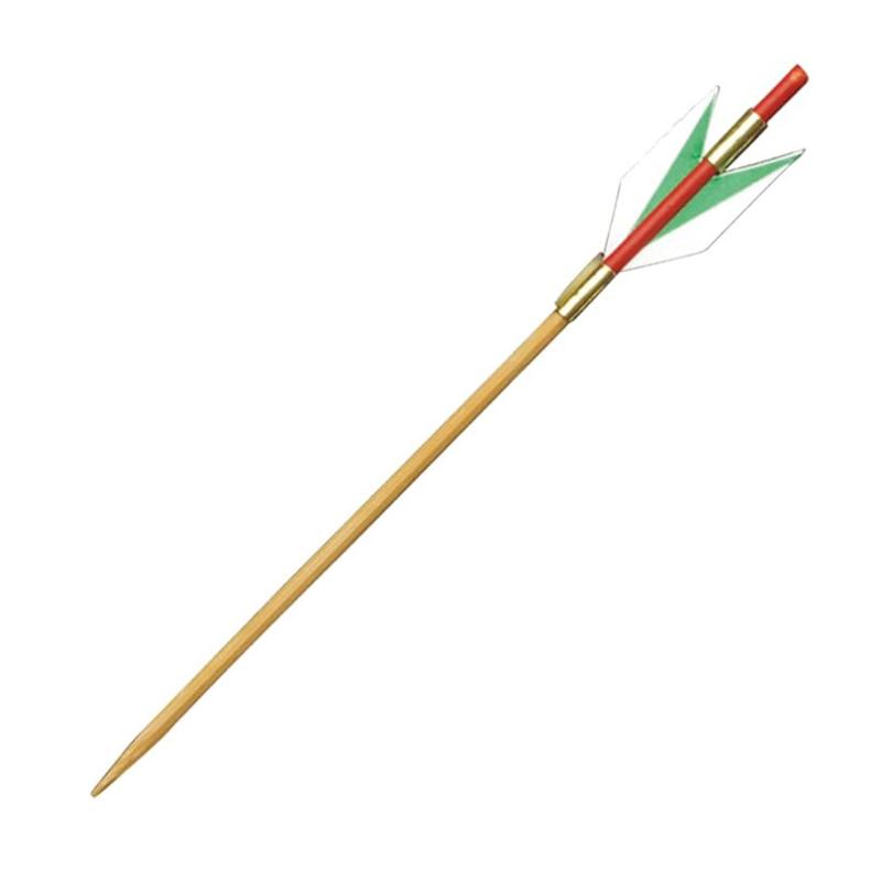 竹串 天朱矢羽根串(緑) 12cm 100本入 萬洋