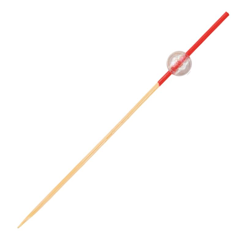 竹串 とんぼ珠串(赤) 12cm 100本 萬洋