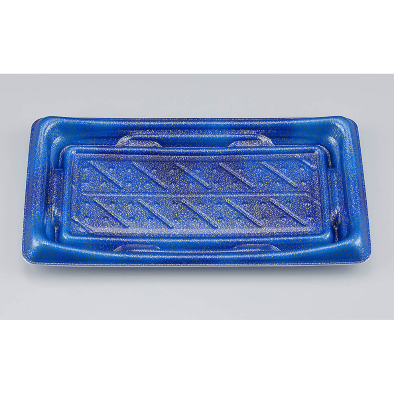 寿司容器 SFうま皿26 星雲青 本体 シーピー化成