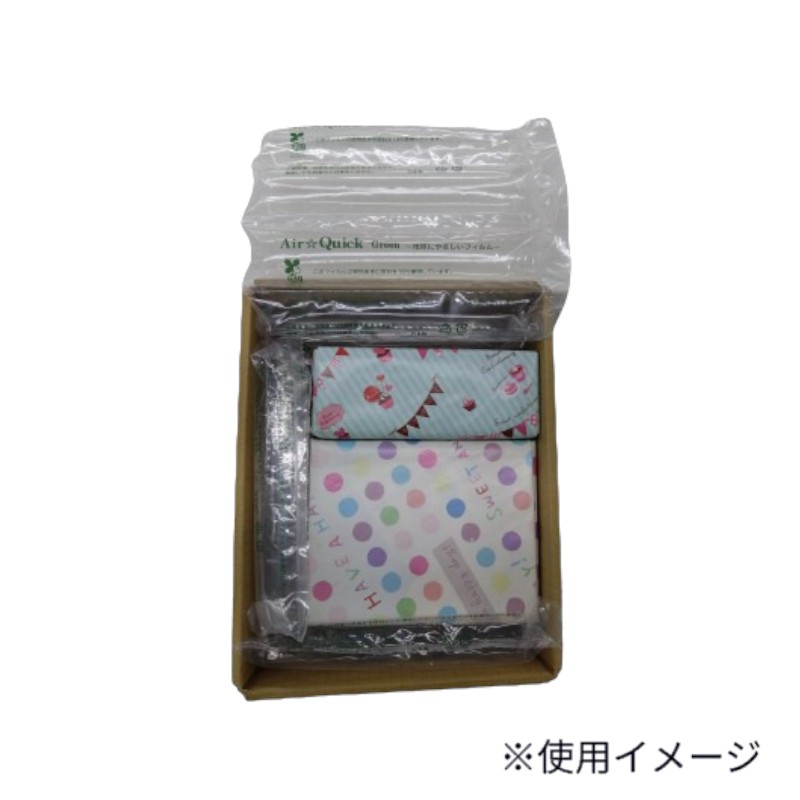 緩衝材 エアークイックαフィルム(バイオマス10％入) Pα205-BL40 250M巻 トヨコン