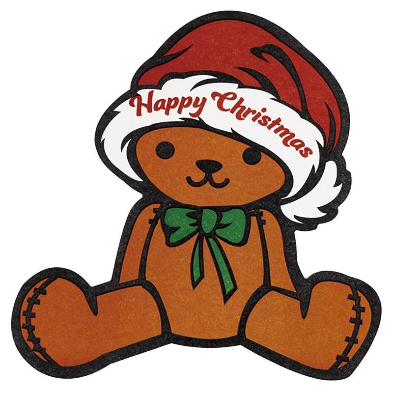 ギフト資材 X-4S クリスマスギフトシール-4/ベア(60枚) ヘッズ