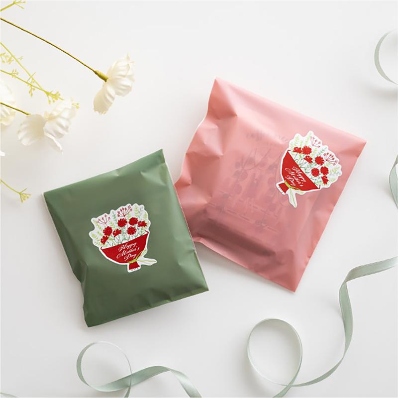 ギフト資材 MA-36S 母の日シール-36/カーネーションブーケ(100枚) ヘッズ