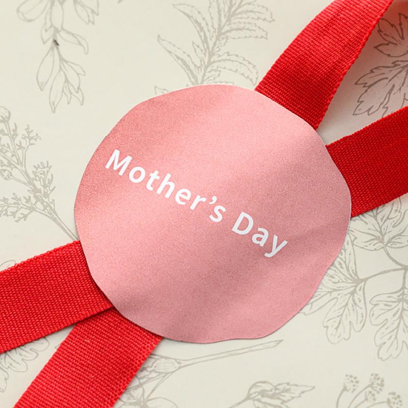 ギフト資材 MA-38S 母の日シール-38/マットピンク(100枚) ヘッズ