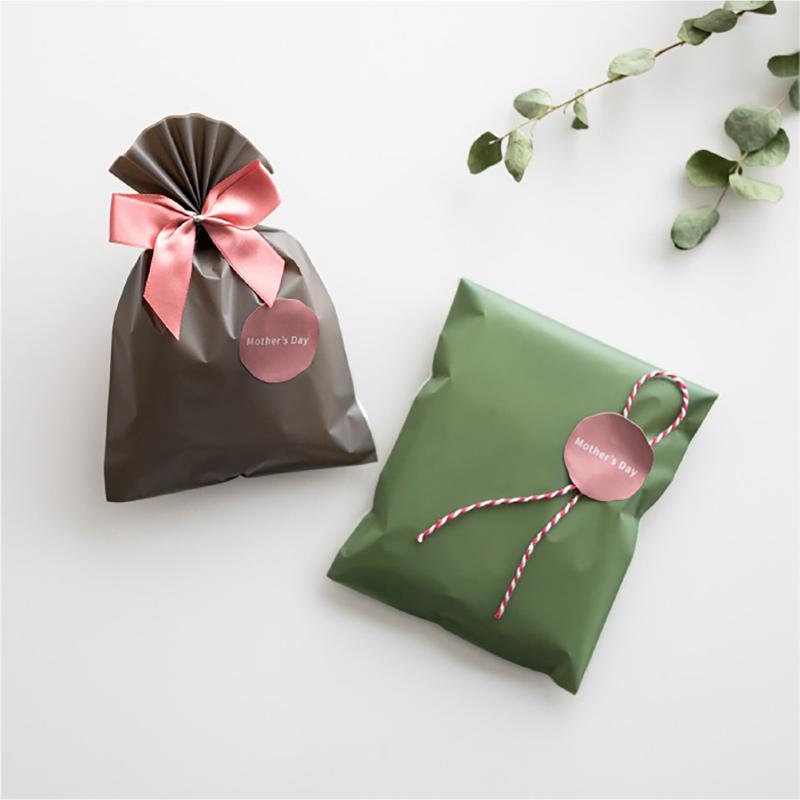 ギフト資材 MA-38S 母の日シール-38/マットピンク(100枚) ヘッズ