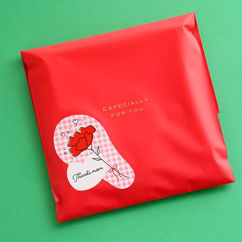 ギフト資材 MA-41S 母の日シール-41/ギンガムチェック(50枚) ヘッズ