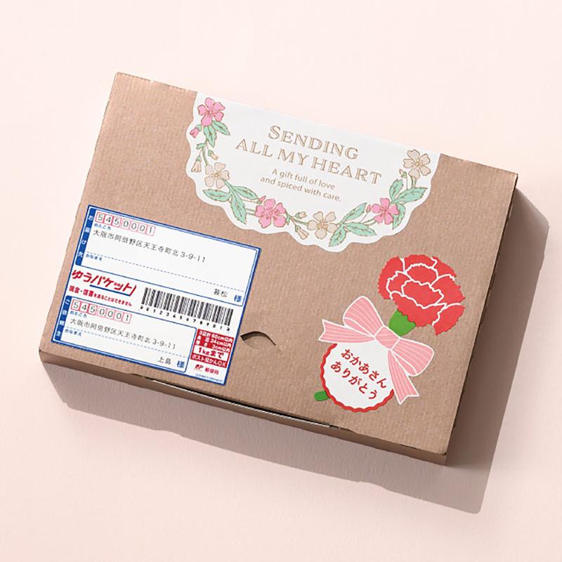 ギフト資材 MA-40S 母の日シール-40/カーネーションリボン(50枚) ヘッズ