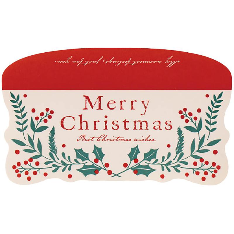 ギフト資材 XNW-1S クリスマスナチュラルリースギフトシール-1(30枚) ヘッズ