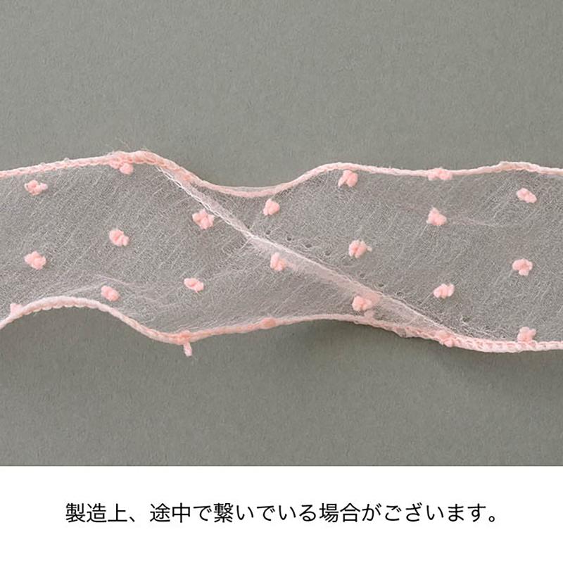 ギフト資材 CDT-R3 シフォンドットリボン-3/ブラウン(1巻) ヘッズ