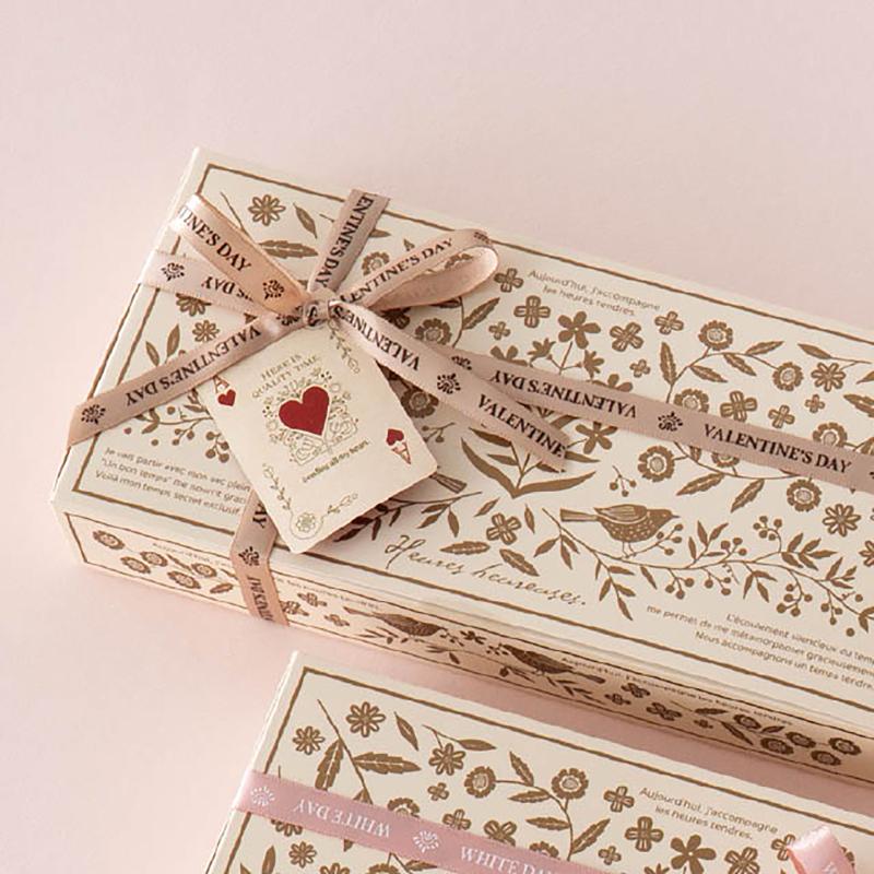 ギフト資材 SV-STR1 バレンタインデイサテンリボン-1(1巻) ヘッズ