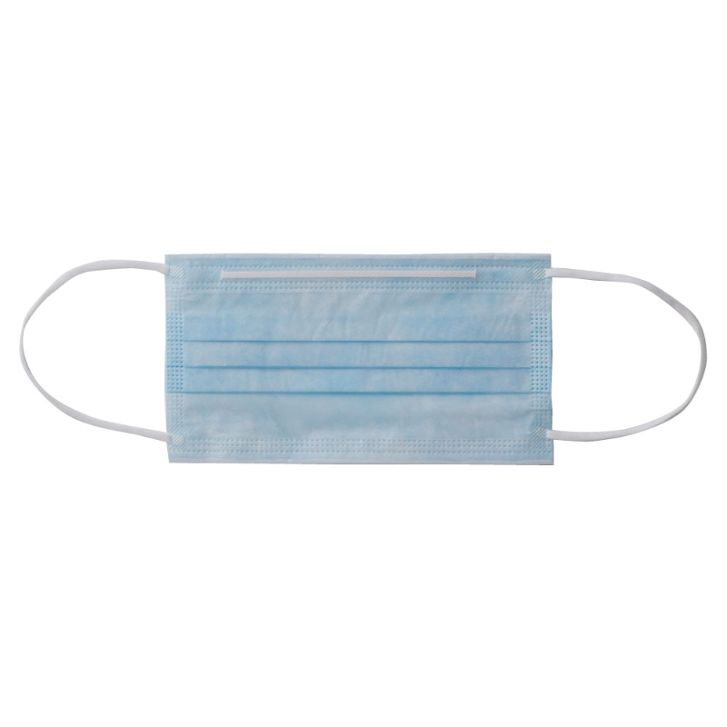 使い捨てマスク 7032 3PLY MASK 50枚入 青 川西工業