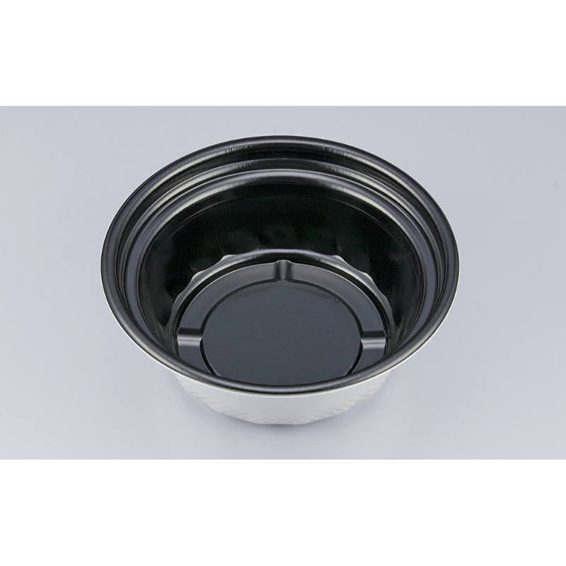 丼・麺容器 VK-820R 黒(外白) 本体 シーピー化成