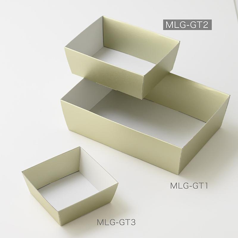 贈答箱 MLG-GT2 無地ルミエールグリーンペーパーギフトトレイ-2(10枚) ヘッズ