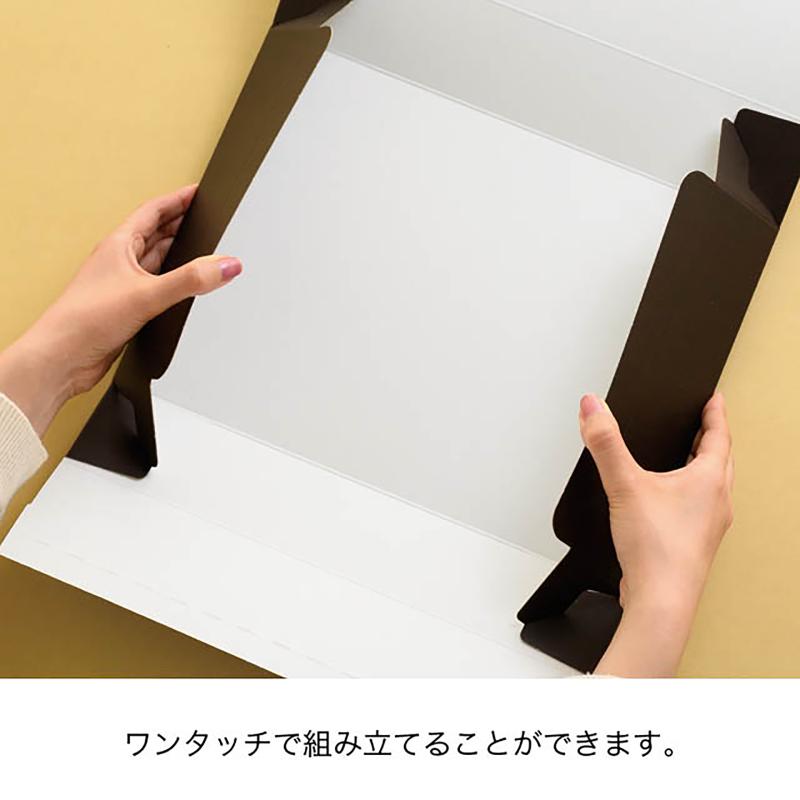 贈答箱 MCH-GM 無地ワンタッチギフトBOX/ブラウン-M(10枚) ヘッズ