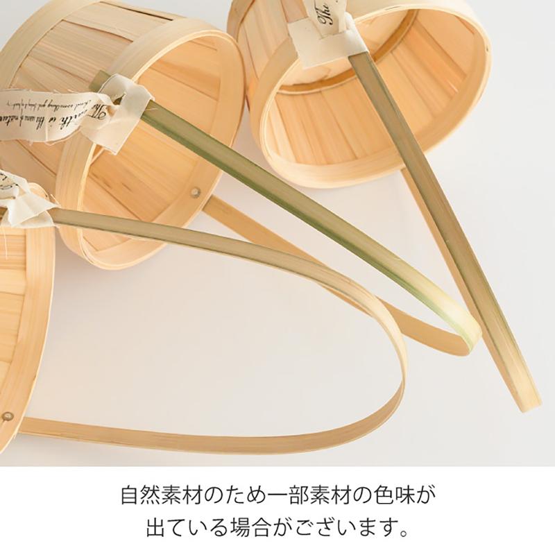 ラッピング用品 NAB-RLB ナチュラルバンブーラウンドバスケット-L(6個) ヘッズ