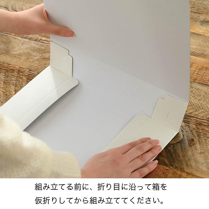 贈答箱 MOW-GM 無地ワンタッチギフトBOX/オフホワイト-M(10枚) ヘッズ