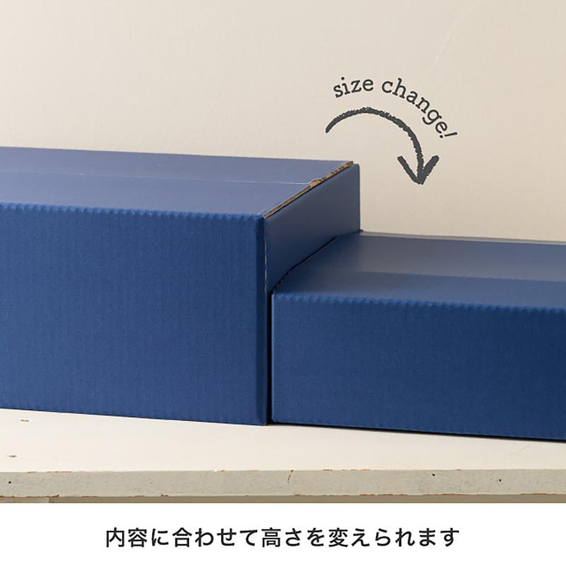 贈答箱 MTN-HCT1 無地ツートーン撥水宅配ギフトBOX-1/ネイビー(10枚) ヘッズ
