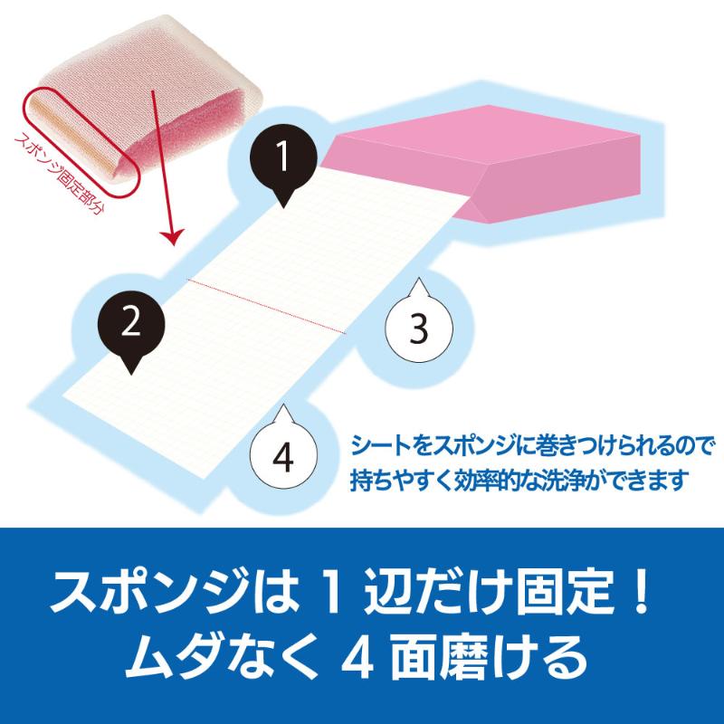 トイレクリーナー キクロンプロG-500スポンジ付シート陶器用5P P キクロン
