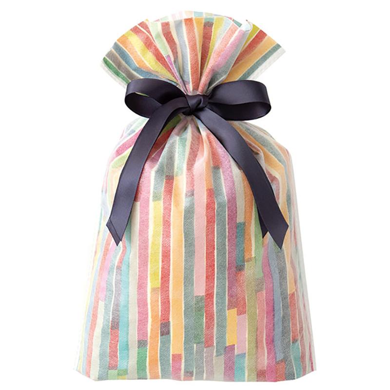 ラッピング用品 COA-RBS カラフルアートリボン付バッグ-S(20枚) ヘッズ