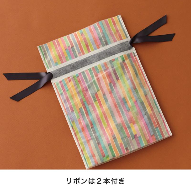 ラッピング用品 COA-RBS カラフルアートリボン付バッグ-S(20枚) ヘッズ