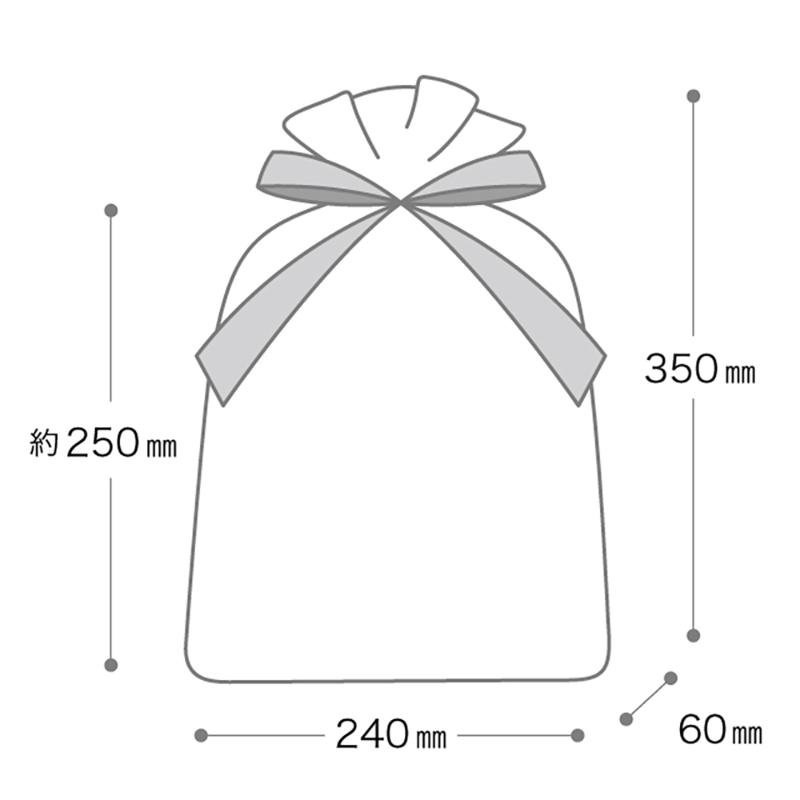 ラッピング用品 COA-RBS カラフルアートリボン付バッグ-S(20枚) ヘッズ